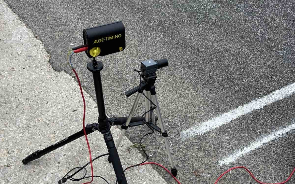 ALGE-Timing transponder deployed at race finish line